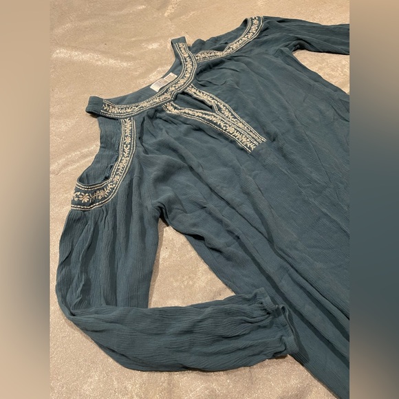 bohemian style dress with stitching and cut out sleeves XL - Picture 6 of 10